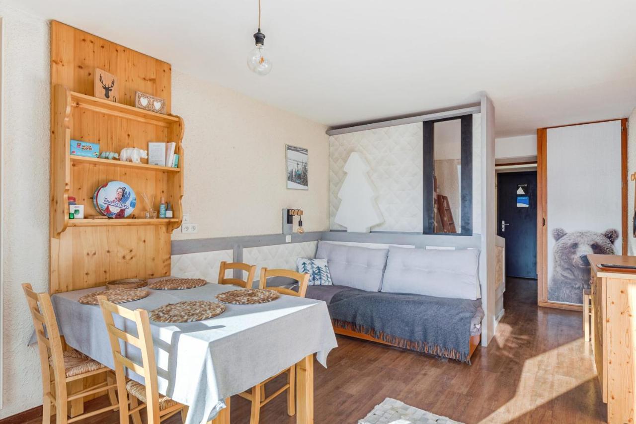 Sunny Studio With Balcony La Clusaz Exterior foto